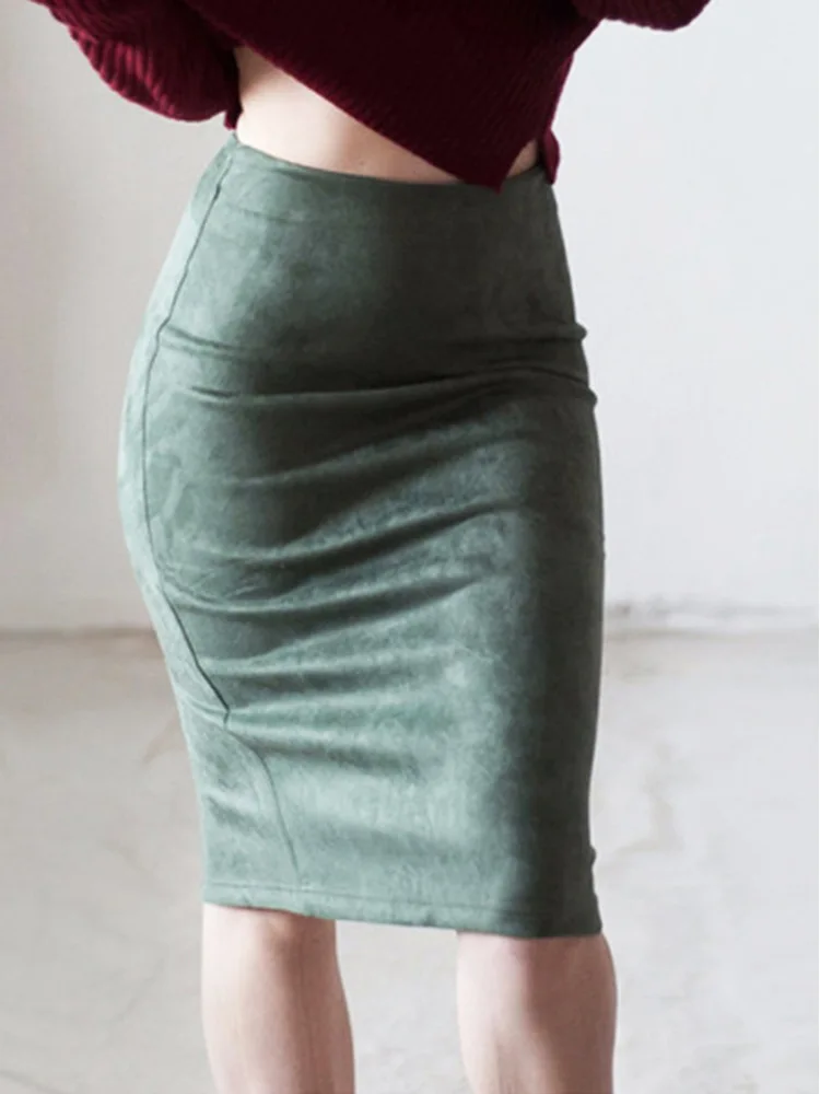 New 2026 Spring Autumn Women Solid Color Slit Suede Skirt High-waisted Bodycon Slimming Sexy Versatile Skirt
New 2026 Spring Autumn Women Solid Color Slit Suede Skirt High-waisted Bodycon Slimming Sexy Versatile Skirt
