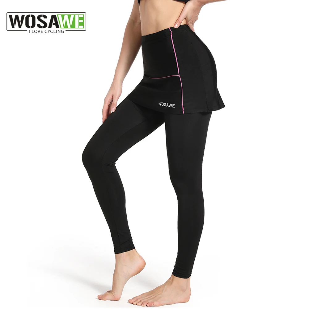 WOSAWE Women Bicycle Long Pants Breathable Road Bike Tights Cycling MTB Shorts Breathable Quick Dry Skirts 3D Padded Sportswear
WOSAWE Women Bicycle Long Pants Breathable Road Bike Tights Cycling MTB Shorts Breathable Quick Dry Skirts 3D Padded Sportswear