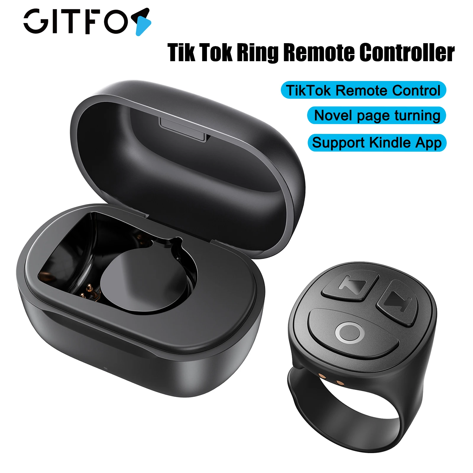 GITFOS Беспроводной Bluetooth-спикер для телефона, пульт дистанционного управления для селфи-видео Tiktok, кольцо с дистанционным управлением для iPhone iPad Android для приложения Kindle
GITFOS Беспроводной Bluetooth-спикер для телефона, пульт дистанционного управления для селфи-видео Tiktok, кольцо с дистанционным управлением для iPhone iPad Android для приложения Kindle