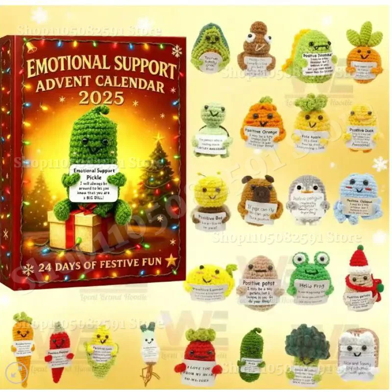 2025 Emotional Support Christmas Advent Calendar 2D Flat 24 Day Box Gift Acrylic Backpack Christmas Tree Pendant New Year's Gift
2025 Emotional Support Christmas Advent Calendar 2D Flat 24 Day Box Gift Acrylic Backpack Christmas Tree Pendant New Year's Gift