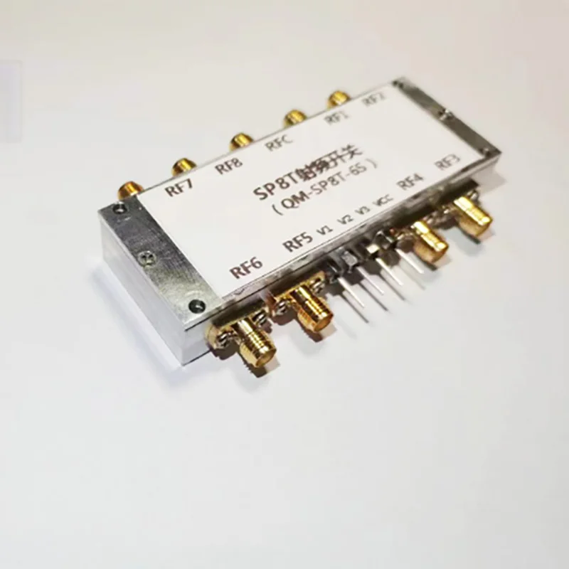 0.1-6G 8-choose-1 RF switch SP8T RF switch Electronic switch RF channel selection switch 
0.1-6G 8-choose-1 RF switch SP8T RF switch Electronic switch RF channel selection switch