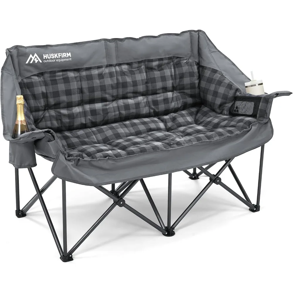Double Camping Chairs Padded Loveseat Chair for 2 Person - Heavy Duty Oversized Camping Couch for Adults Outdoor Lawn Beach - Po
Double Camping Chairs Padded Loveseat Chair for 2 Person - Heavy Duty Oversized Camping Couch for Adults Outdoor Lawn Beach - Po