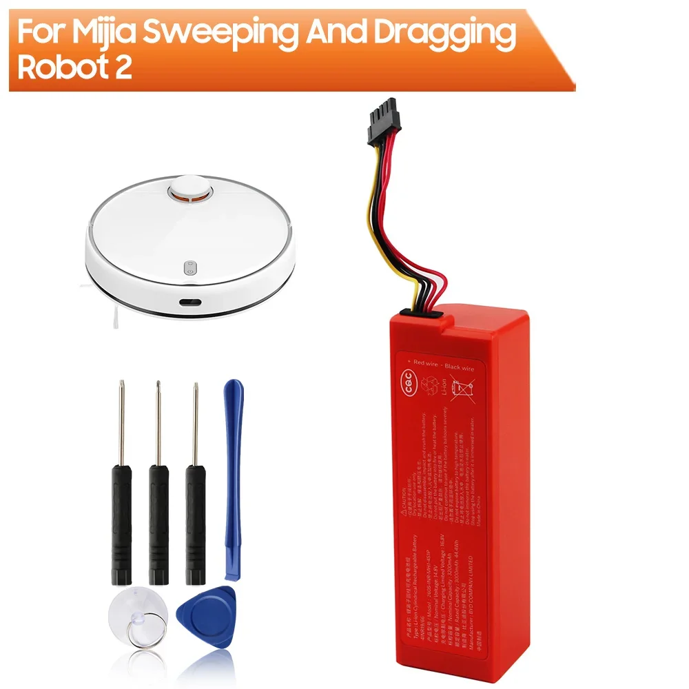 NEW Replacement Vacuum Cleaner Battery 260S-INR-MH1-4S1P For MIJIA Sweeping And Mopping Robot 2 Vacuum Cleaner
NEW Replacement Vacuum Cleaner Battery 260S-INR-MH1-4S1P For MIJIA Sweeping And Mopping Robot 2 Vacuum Cleaner