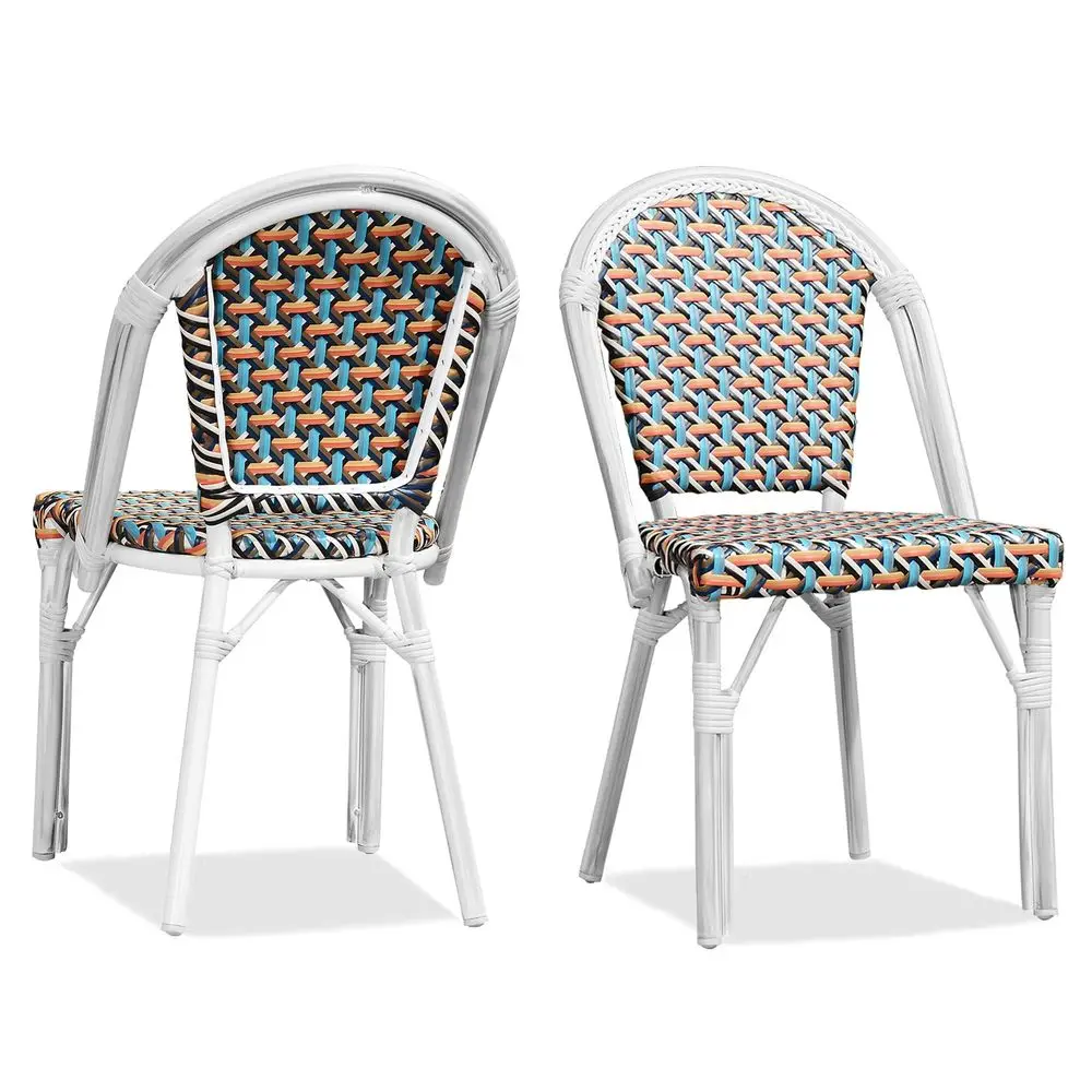 Bistro Chair Set of 2 French HandWoven Wicker Chairs for Outdoor Patio Porch Garden Indoor, Bamboo Print Finish, Coffee, Dining
Bistro Chair Set of 2 French HandWoven Wicker Chairs for Outdoor Patio Porch Garden Indoor, Bamboo Print Finish, Coffee, Dining