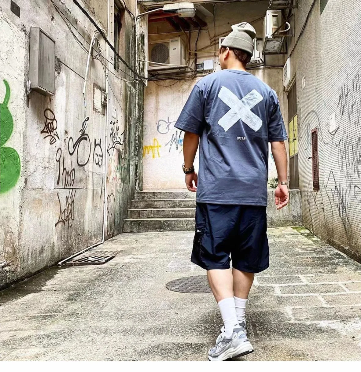WTAPS Summer hidden cross logo t-shirt heavy cotton back print men's and women's retro short-sleeved loose t-shirt
WTAPS Summer hidden cross logo t-shirt heavy cotton back print men's and women's retro short-sleeved loose t-shirt