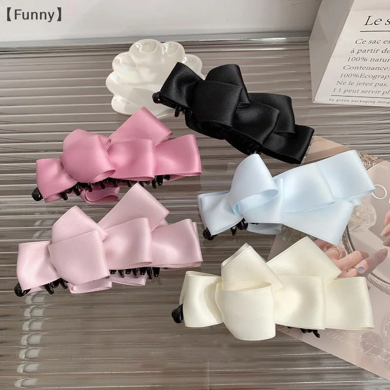 〔Funny〕Bow Ponytail Clips Solid Color Banana Clip Women Hair Style Accessories Sweet Ponytail Barrettes Hair Claws Hairpins
〔Funny〕Bow Ponytail Clips Solid Color Banana Clip Women Hair Style Accessories Sweet Ponytail Barrettes Hair Claws Hairpins
