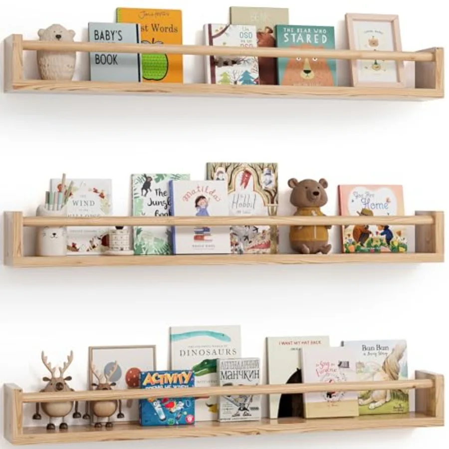 Nursery Book Shelves Set of 3 Wall Bookshelf Book Shelf for Rooms Wall Book Shelves for Bedroom Floatg Shelf Nursery Decor es
Nursery Book Shelves Set of 3 Wall Bookshelf Book Shelf for Rooms Wall Book Shelves for Bedroom Floatg Shelf Nursery Decor es