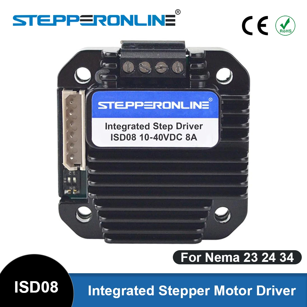 Integrated Stepper Motor Driver 3-8A 10-40VDC Step Motor Drive for Nema 23,24,34 Stepper Motor
Integrated Stepper Motor Driver 3-8A 10-40VDC Step Motor Drive for Nema 23,24,34 Stepper Motor