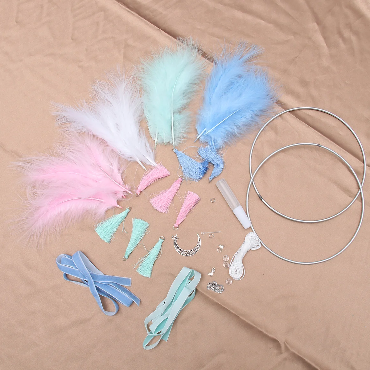 4Sets Dream Catcher Kit Dreamcatcher Making Material Accessories Macrame Rings Wood Beads Cord Diy Crafts Blue Green
4Sets Dream Catcher Kit Dreamcatcher Making Material Accessories Macrame Rings Wood Beads Cord Diy Crafts Blue Green