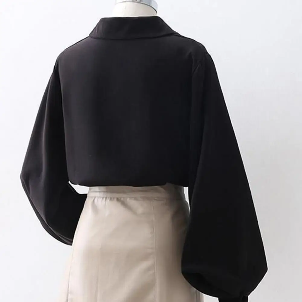 Women Shirt Lantern Sleeve Lapel Collar Women's Shirt Solid Color Loose Fit Work Casual Top for Daily Wear Regular Fit Women
Women Shirt Lantern Sleeve Lapel Collar Women's Shirt Solid Color Loose Fit Work Casual Top for Daily Wear Regular Fit Women