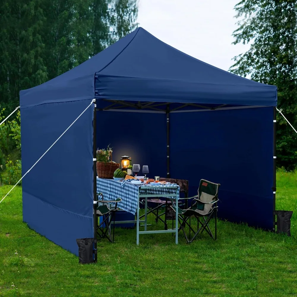 10x10 Pop Up Commercial Canopy Tent with 4 Removable Sidewalls, Sandbags, Stakes & Ropes, Waterproof Instant Canopies
10x10 Pop Up Commercial Canopy Tent with 4 Removable Sidewalls, Sandbags, Stakes & Ropes, Waterproof Instant Canopies