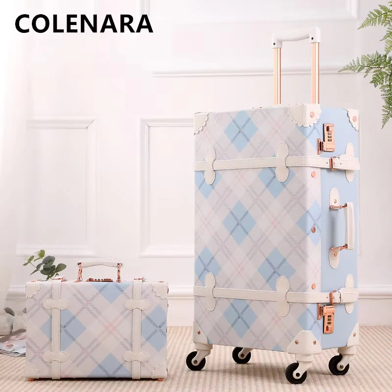 COLENARA Carry-on Travel Suitcase 20 Inch Boarding Box Set 24"PU Trolley Case Women's Password Box with Wheel Rolling Suitcase
COLENARA Carry-on Travel Suitcase 20 Inch Boarding Box Set 24"PU Trolley Case Women's Password Box with Wheel Rolling Suitcase