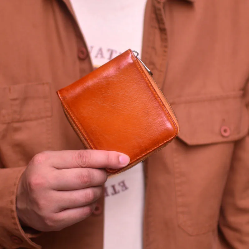 AETOO Zipper small wallet for men short mini leather youth cross cowhide student simple wallet coin wallet new style
AETOO Zipper small wallet for men short mini leather youth cross cowhide student simple wallet coin wallet new style