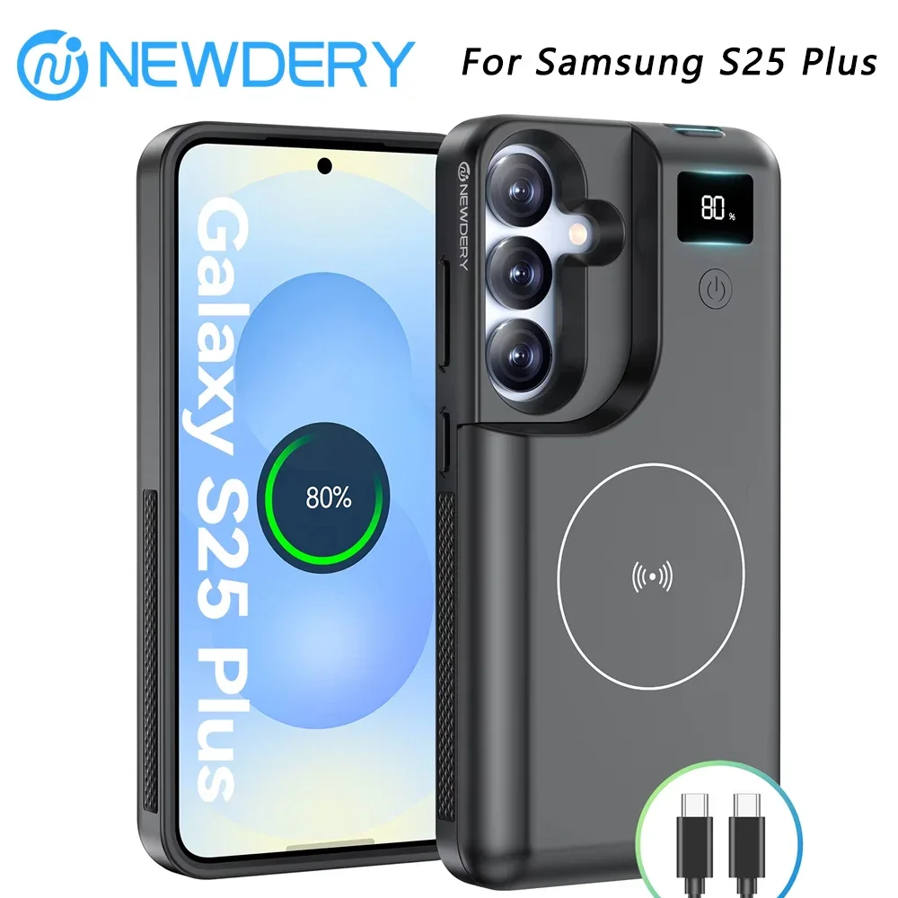 Battery Case For Samsung Galaxy S25 Plus External Battery 10000mAh Power Bank Cover Wireless Charging Phone Case
Battery Case For Samsung Galaxy S25 Plus External Battery 10000mAh Power Bank Cover Wireless Charging Phone Case