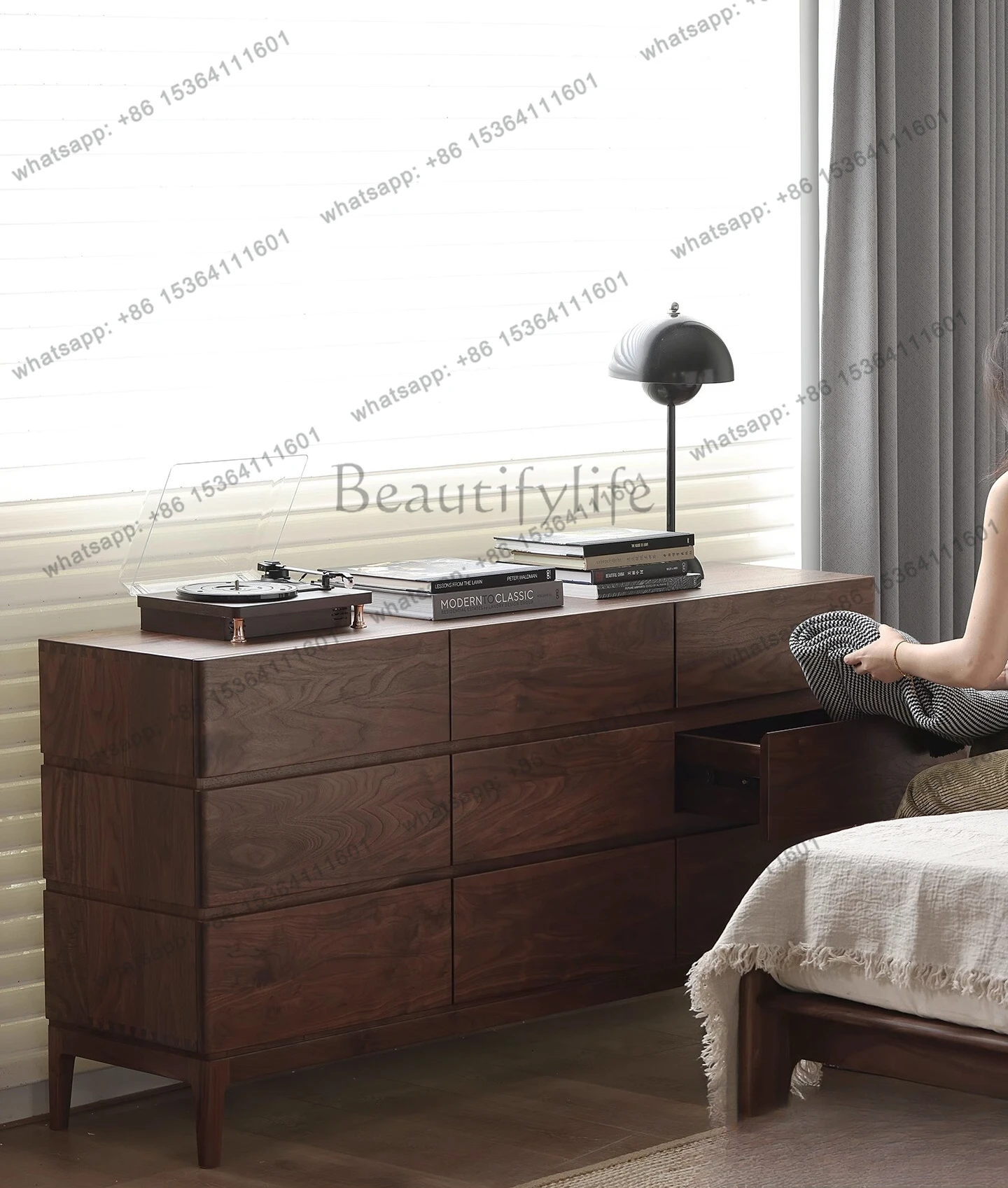 North American Black Walnut Full Solid Wood Bedroom Storage Cabinet Living Room Locker
North American Black Walnut Full Solid Wood Bedroom Storage Cabinet Living Room Locker