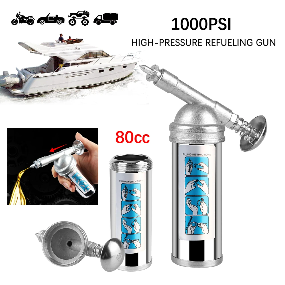 1000PSI смазочный масляный пистолет высокого давления, принадлежности для лодок, смазочный пистолет 80cc, велосипедный мотоциклетный масляный насос для ухода за цепью, инструмент для заправки автомобильного масла
1000PSI смазочный масляный пистолет высокого давления, принадлежности для лодок, смазочный пистолет 80cc, велосипедный мотоциклетный масляный насос для ухода за цепью, инструмент для заправки автомобильного масла