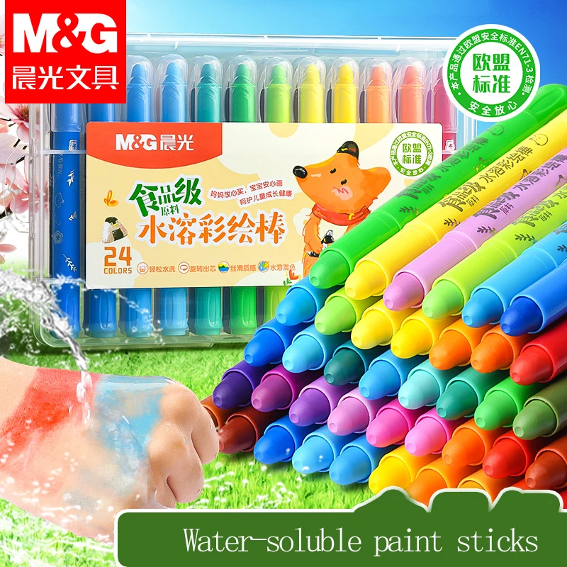 M&G Oil Paint Stick Set - 12/24/36 Colors Water-Soluble Non-Toxic Food-Grade Art Supplies for Students 
M&G Oil Paint Stick Set - 12/24/36 Colors Water-Soluble Non-Toxic Food-Grade Art Supplies for Students