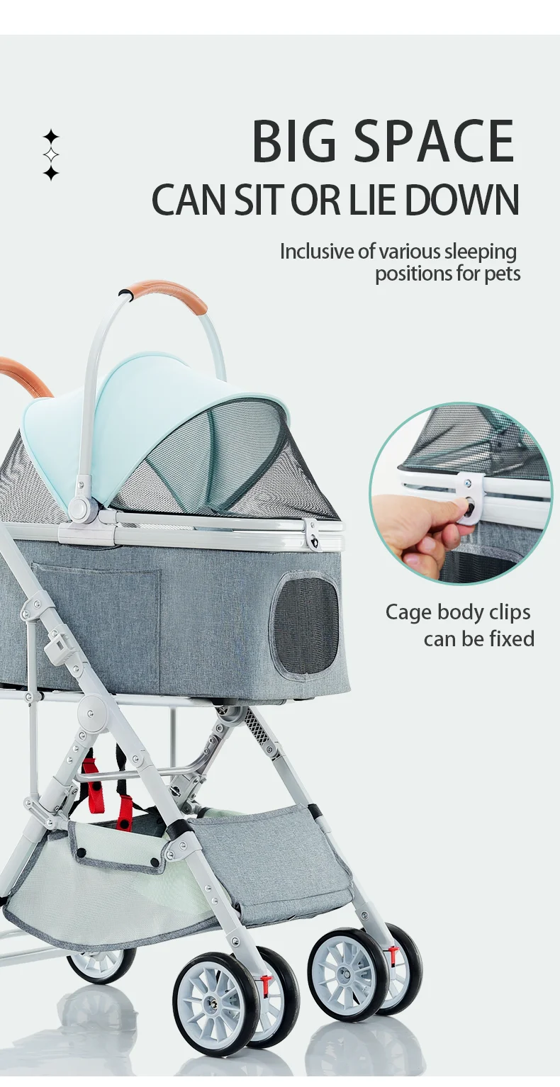 Pet Cart Lightweight Foldable Dog Cat Cart Walking Dog Corgi Small and Medium Go Out Pet Cart Dog Cart
Pet Cart Lightweight Foldable Dog Cat Cart Walking Dog Corgi Small and Medium Go Out Pet Cart Dog Cart
