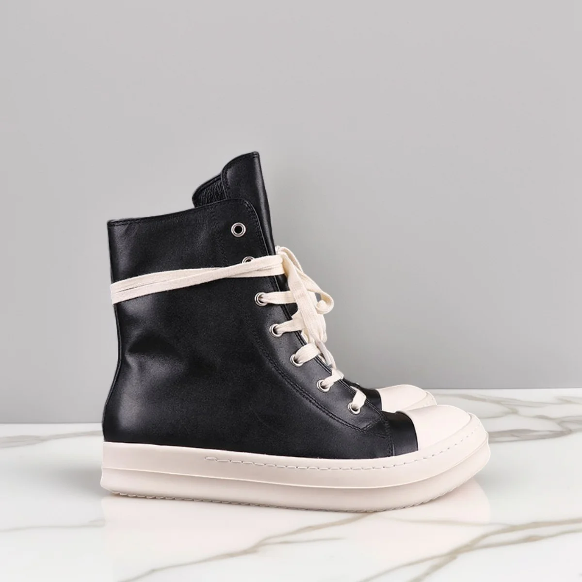 Мужские высокие туфли, повседневные кожаные ботинки на молнии со шнуровкой, черные, белые, розовые кроссовки, роскошные дизайнерские осенние туфли 
Мужские высокие туфли, повседневные кожаные ботинки на молнии со шнуровкой, черные, белые, розовые кроссовки, роскошные дизайнерские осенние туфли