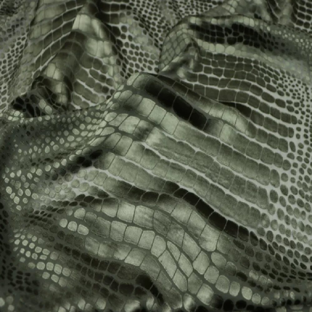 Modern Snake Animal Olive Dark Green Fashion Soft Opal Silk Burn Out Fabric Casual for Lady Amazing Clothes Dress Shirt
Modern Snake Animal Olive Dark Green Fashion Soft Opal Silk Burn Out Fabric Casual for Lady Amazing Clothes Dress Shirt
