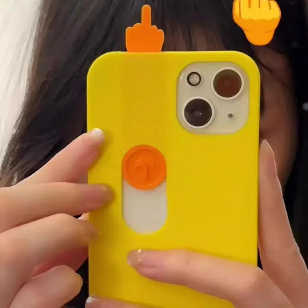 iPhone series anti-fall silicone case 3D printed middle finger sliding phone case interesting middle finger phone case wholesale
iPhone series anti-fall silicone case 3D printed middle finger sliding phone case interesting middle finger phone case wholesale