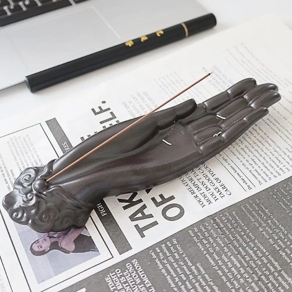 Creative Ceramic Buddha Hand Line Incense Burner Ornaments Living Room Incense Insert Aromatherapy Burner Sandalwood Decoration
Creative Ceramic Buddha Hand Line Incense Burner Ornaments Living Room Incense Insert Aromatherapy Burner Sandalwood Decoration