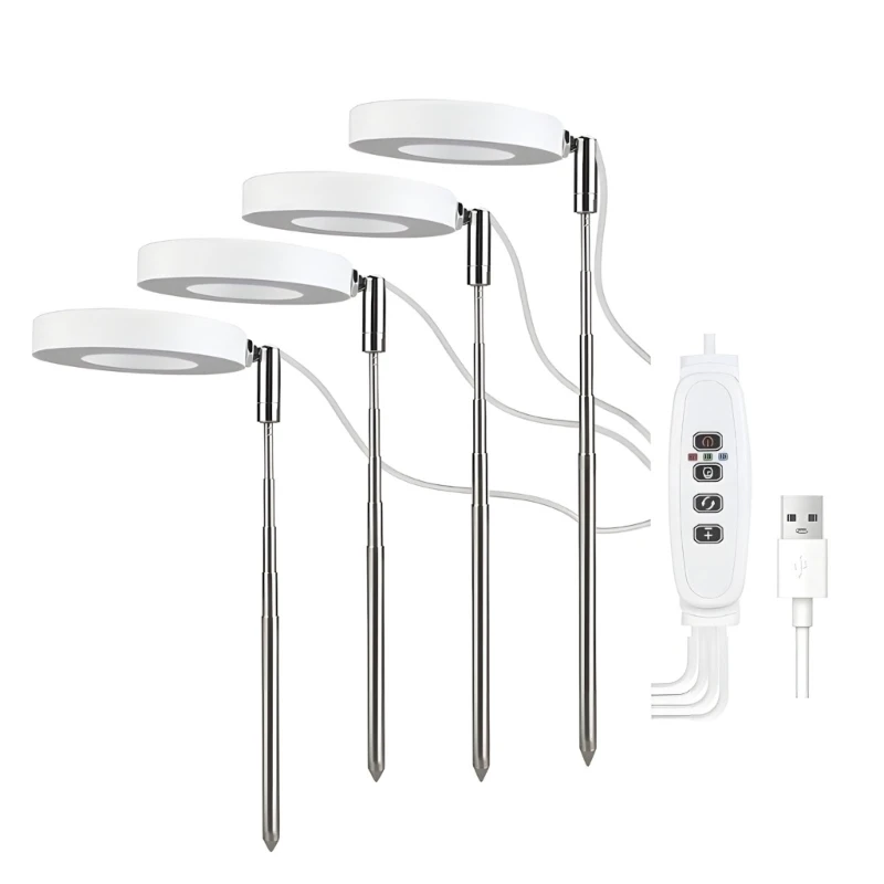 4 Head Plant Light Offering 10 Stage Dimming 3 Light Modes Including Full Spectrum Height Adjustability 180 Degree Rotation 448A
4 Head Plant Light Offering 10 Stage Dimming 3 Light Modes Including Full Spectrum Height Adjustability 180 Degree Rotation 448A
