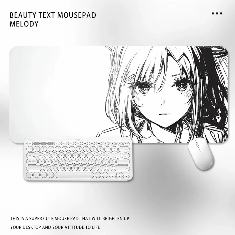 Black And White Manga Anime Girl Mouse Pad Extended Gaming Desk Mat Non-Slip Rubber Keyboard Pad For PC Gamer Setup
Black And White Manga Anime Girl Mouse Pad Extended Gaming Desk Mat Non-Slip Rubber Keyboard Pad For PC Gamer Setup
