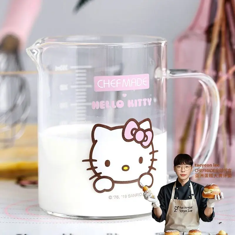 Hello Kitty Anime Kawaii Sanrio Glass Water Cup Cute Cartoon KT Cat Kitchen Measuring Cup Bottle Lovely Gifts for Kids
Hello Kitty Anime Kawaii Sanrio Glass Water Cup Cute Cartoon KT Cat Kitchen Measuring Cup Bottle Lovely Gifts for Kids