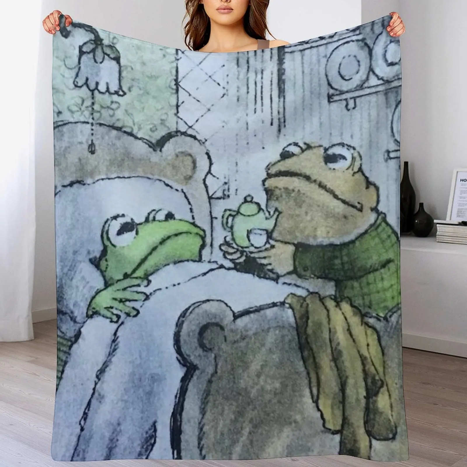 Frog and Toad Throw Blanket Soft Sherpa Fleece Warm Blanket for Winter
Frog and Toad Throw Blanket Soft Sherpa Fleece Warm Blanket for Winter