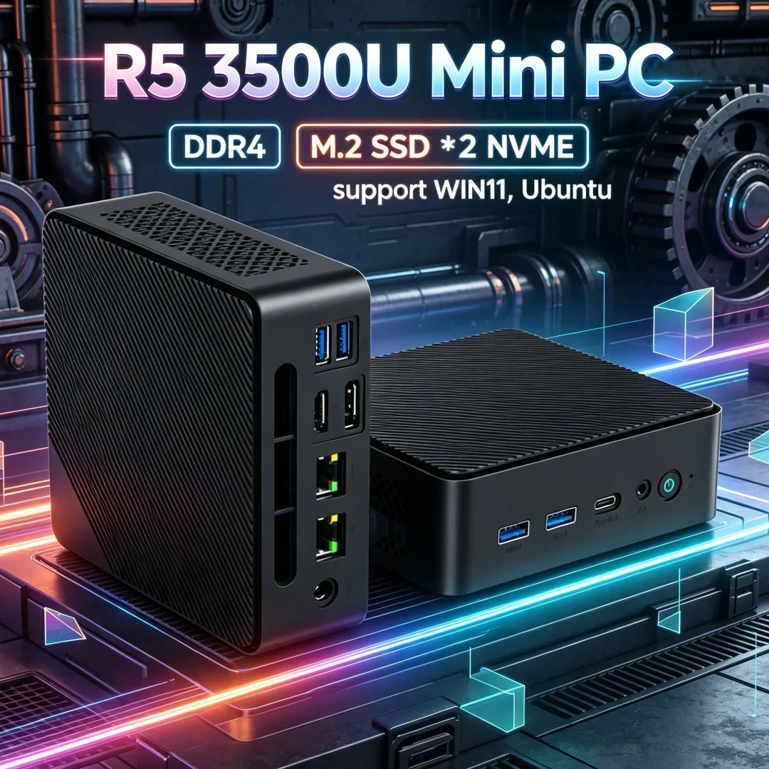 Lightweight Travel Mini Desktop AMD R5 3500U Low Power Silent Pre-installed Windows 11 Office Host
Lightweight Travel Mini Desktop AMD R5 3500U Low Power Silent Pre-installed Windows 11 Office Host