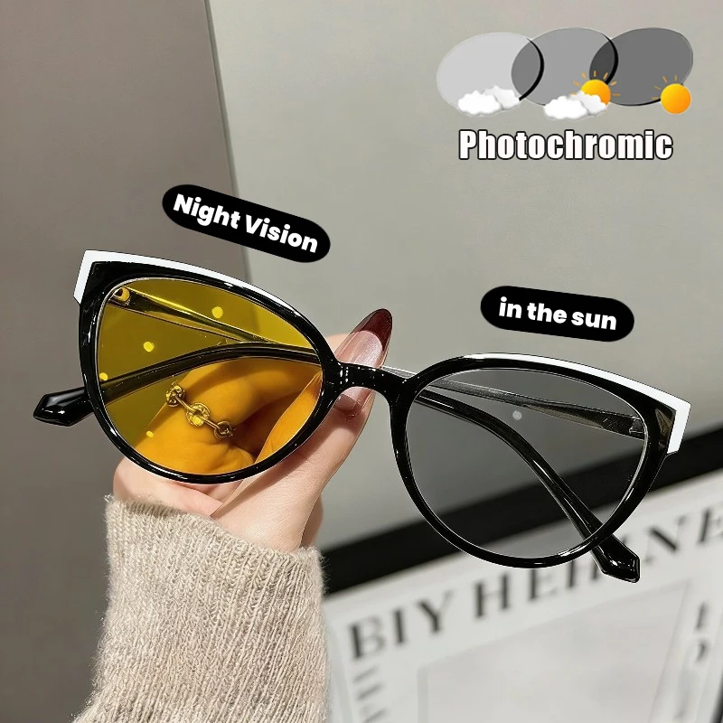 2026 New Cat's Eye Anti-Blue Light Night Vision Photochromic Flat-Lens Glasses Unisex Ultra-Lightweight Comfortable Eyewear
2026 New Cat's Eye Anti-Blue Light Night Vision Photochromic Flat-Lens Glasses Unisex Ultra-Lightweight Comfortable Eyewear