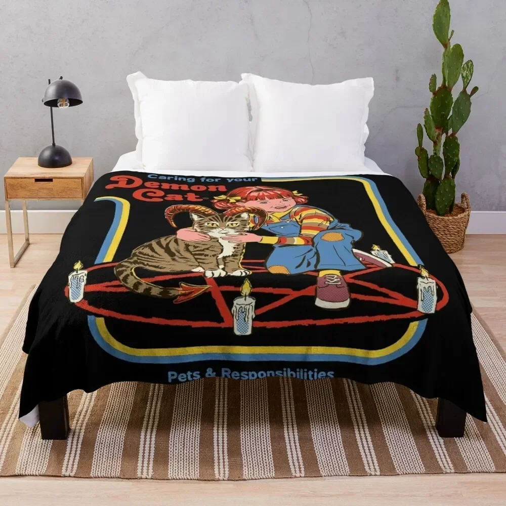 Caring For Your Demon Cat Throw Blanket Cute anime Large Soft Plaid Blankets
Caring For Your Demon Cat Throw Blanket Cute anime Large Soft Plaid Blankets