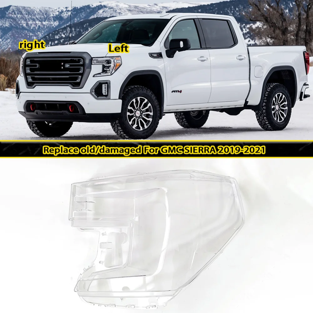 For GMC Sierra 2019 2020 2021 Front Lamp Shade Headlight Mask Shell Transparent Cover Lens Replace The Original Lampshade
For GMC Sierra 2019 2020 2021 Front Lamp Shade Headlight Mask Shell Transparent Cover Lens Replace The Original Lampshade