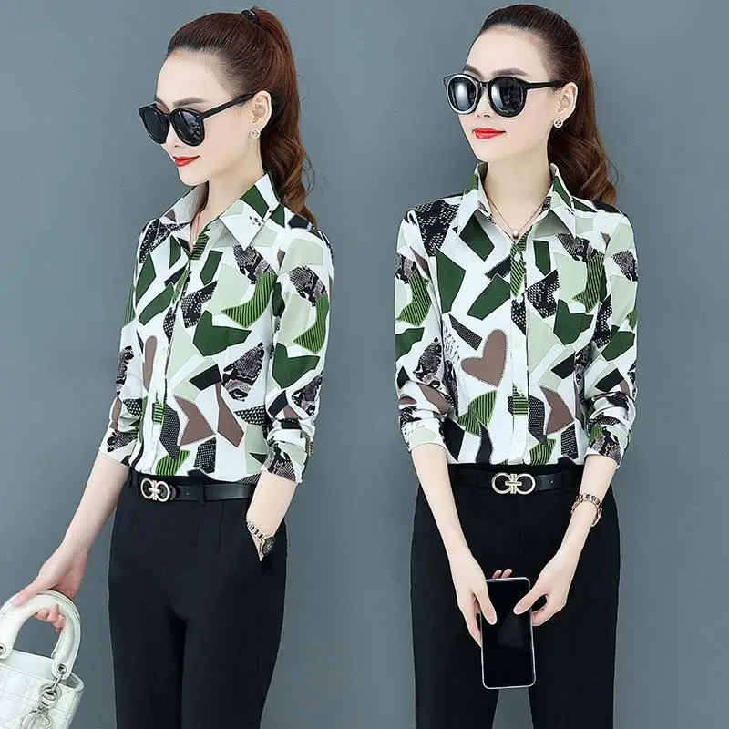 Slimming Printed Long Shirt Women's Elegant Style Basic Fit Polyester Fabric Regular Sleeve Long Collar Neckline China Made
Slimming Printed Long Shirt Women's Elegant Style Basic Fit Polyester Fabric Regular Sleeve Long Collar Neckline China Made