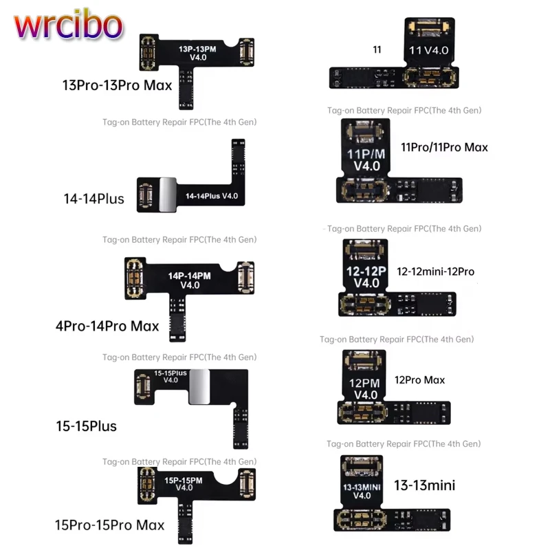 JCID The 4th Gen Original Battery Repair Flex Cable Tag on For iPhone 11/12/13/14/15 Pro MAX Battery Warning Health Repair FPC
JCID The 4th Gen Original Battery Repair Flex Cable Tag on For iPhone 11/12/13/14/15 Pro MAX Battery Warning Health Repair FPC