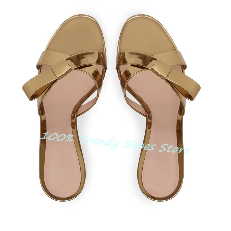 Golden Narrow Band Weaving Buttefly Knot Women Sandals Peep Toe Chunky Heel Summer Outside Mules Shoes Ladies Dress Slippers
Golden Narrow Band Weaving Buttefly Knot Women Sandals Peep Toe Chunky Heel Summer Outside Mules Shoes Ladies Dress Slippers
