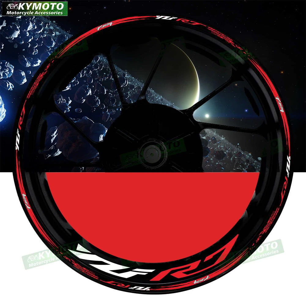 Аксессуары для мотоциклов YZF R7 R 7, 17-дюймовые наклейки на передние и задние колеса, модифицированные светоотражающие наклейки на обод колеса, украшение 
Аксессуары для мотоциклов YZF R7 R 7, 17-дюймовые наклейки на передние и задние колеса, модифицированные светоотражающие наклейки на обод колеса, украшение