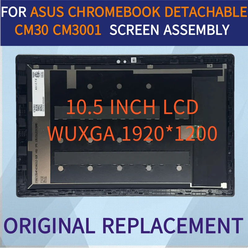 FOR ASUS Chromebook Detachable CM30 CM3001 CM3001DM2A 10.5INCH FHD LCD ASSEMBLY SCREEN TOUCH DIGITIZER DISPLAY FULL UPPERPART
FOR ASUS Chromebook Detachable CM30 CM3001 CM3001DM2A 10.5INCH FHD LCD ASSEMBLY SCREEN TOUCH DIGITIZER DISPLAY FULL UPPERPART