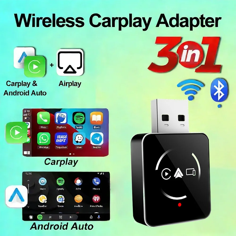 Новый суперминиатюрный оригинальный Android Auto/CarPlay Box: проводной в беспроводной, 3-в-1, с поддержкой Wi-Fi 5 ГГц
Новый суперминиатюрный оригинальный Android Auto/CarPlay Box: проводной в беспроводной, 3-в-1, с поддержкой Wi-Fi 5 ГГц