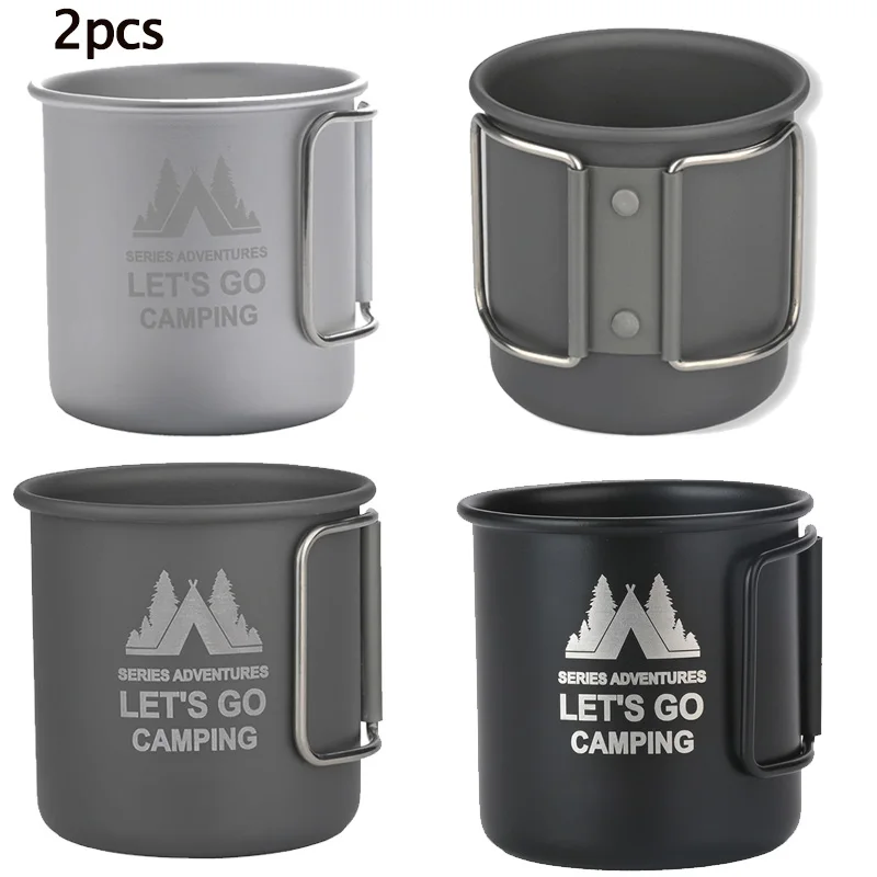 2pcs 300ML Camping Mug Aluminium Alloy Hiking Mug Foldable Handle Travel Coffee Cup Ultra-Light for Backpacking Hiking Travel
2pcs 300ML Camping Mug Aluminium Alloy Hiking Mug Foldable Handle Travel Coffee Cup Ultra-Light for Backpacking Hiking Travel