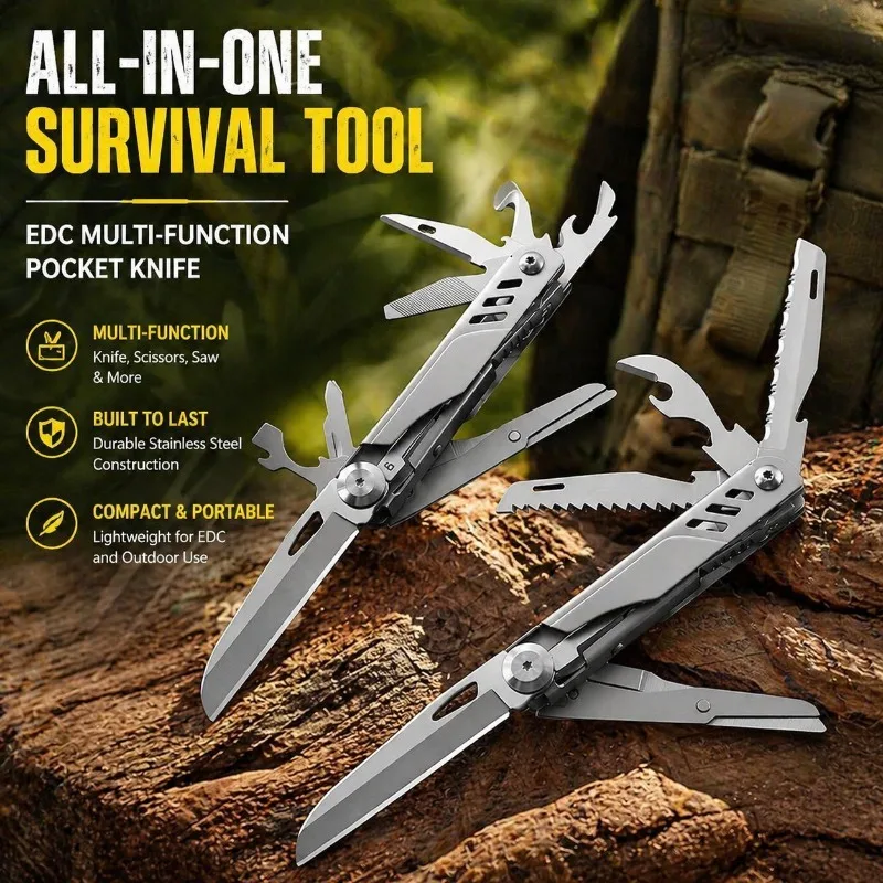 Multifunctional Sharp Pocket EDC Gear Portable Carry Utility Cutter Camping Survival Scissor Cutting Tool Folding Saw Outdoor
Multifunctional Sharp Pocket EDC Gear Portable Carry Utility Cutter Camping Survival Scissor Cutting Tool Folding Saw Outdoor