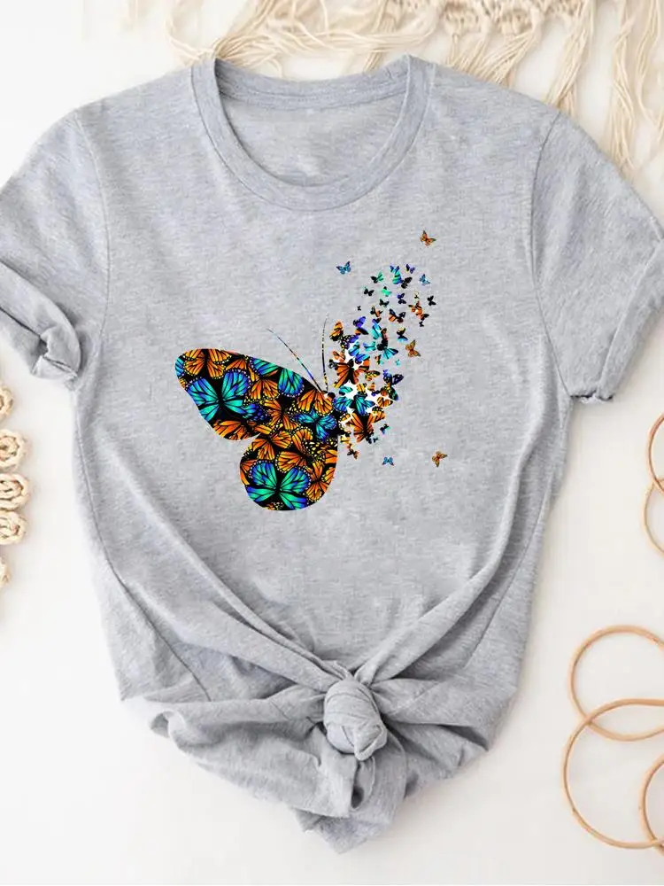 Lovely Butterfly Cute Clothes Ladies Graphic Tee Women's Short Sleeve Print T Clothing Summer Female Fashion T-shirts
Lovely Butterfly Cute Clothes Ladies Graphic Tee Women's Short Sleeve Print T Clothing Summer Female Fashion T-shirts