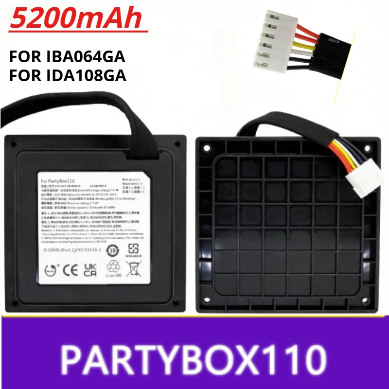 Suitable for PARTYBOX110 Battery Bluetooth Speaker Battery IBA064GA/IDA108GA Battery
Suitable for PARTYBOX110 Battery Bluetooth Speaker Battery IBA064GA/IDA108GA Battery