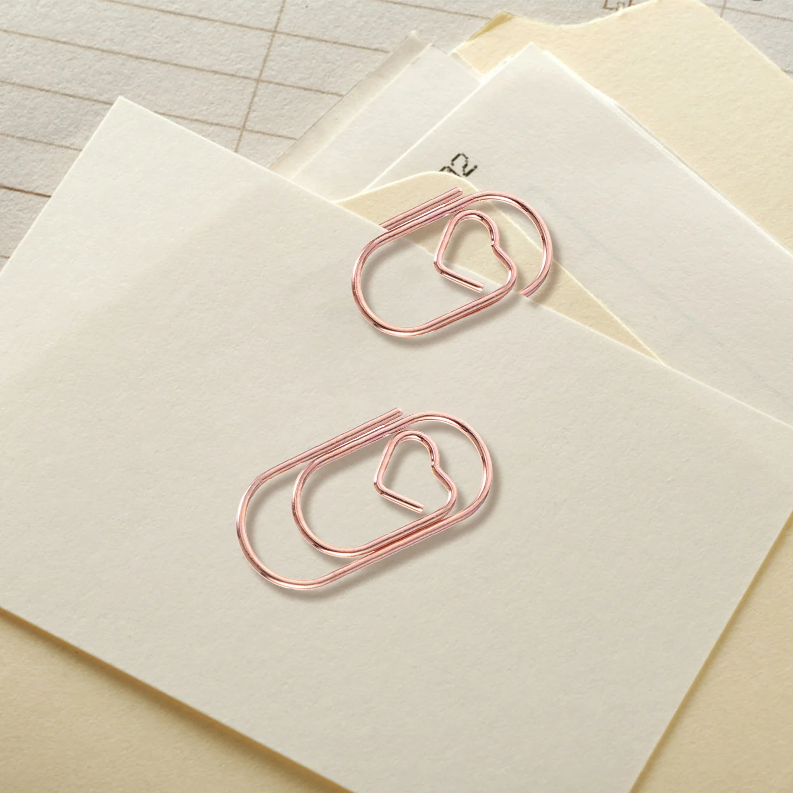 100 Pcs Metal Mini Paper Clips Diary Office 100pcs (Rose Gold) Creative Shaped Cute Craft Decorative Books Multi-use
100 Pcs Metal Mini Paper Clips Diary Office 100pcs (Rose Gold) Creative Shaped Cute Craft Decorative Books Multi-use