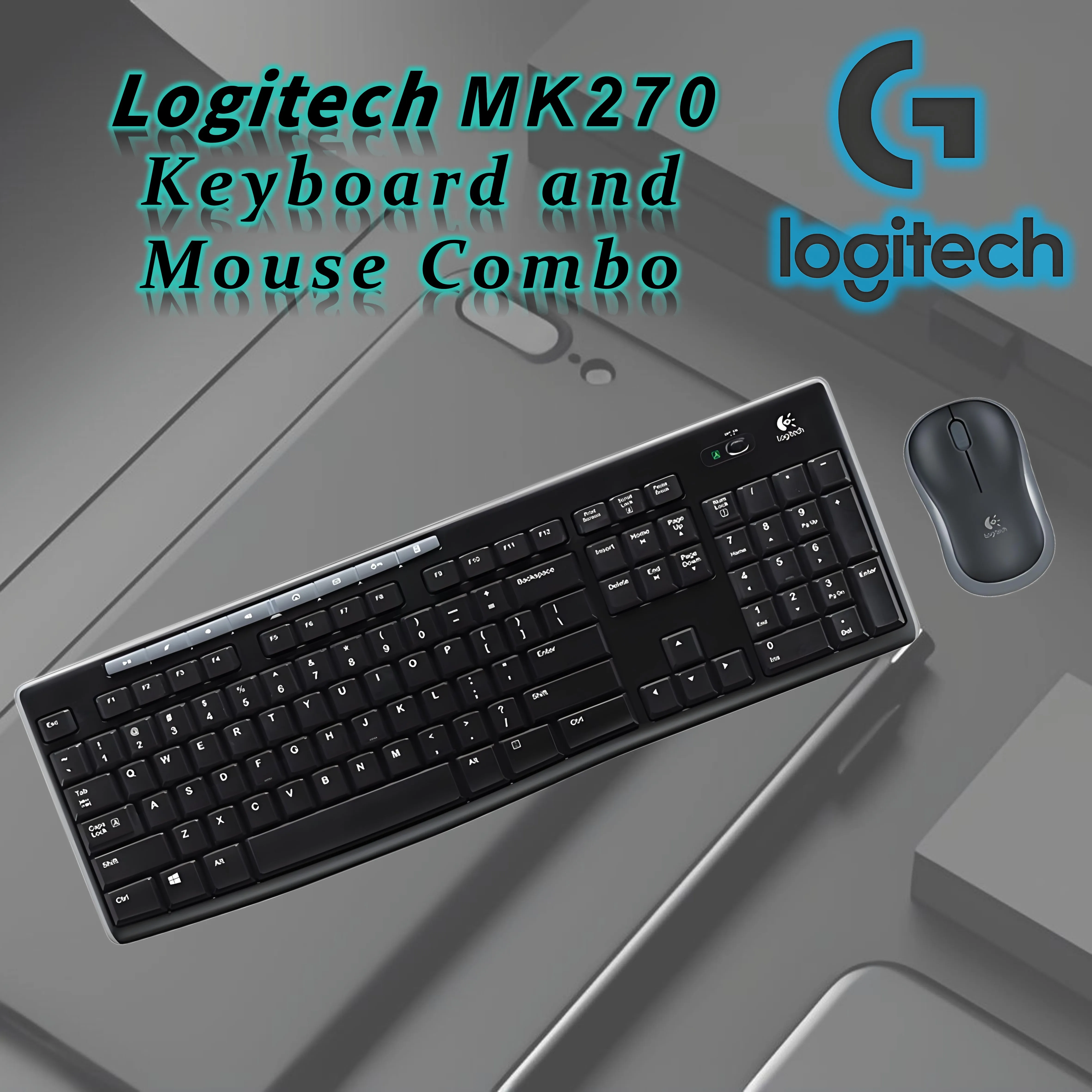 Logitech MK270 Wireless Combo Keyboard and Mouse Spill-Resistant, Fingerprint-Resistant & Full-Size Design
Logitech MK270 Wireless Combo Keyboard and Mouse Spill-Resistant, Fingerprint-Resistant & Full-Size Design