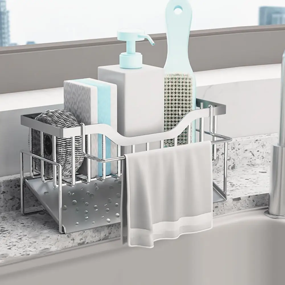 Stainless Steel Kitchen Sink Drain Rack Sponge Storage Faucet Holder Soap Drainer Towel Rack Shelf Organizer Kitchen Accessories
Stainless Steel Kitchen Sink Drain Rack Sponge Storage Faucet Holder Soap Drainer Towel Rack Shelf Organizer Kitchen Accessories