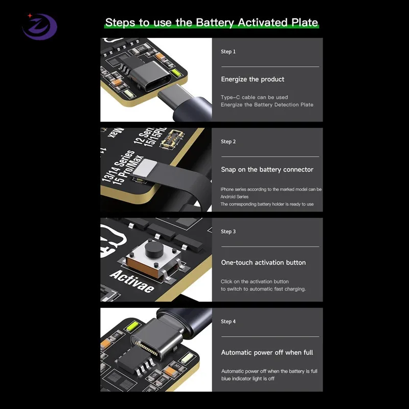 Активируйте аккумулятор MECHANIC F018 F009, аккумуляторная батарея, активная панель, плата обнаружения быстрой зарядки для телефона 5-15 Pro Max, Android-телефона
Активируйте аккумулятор MECHANIC F018 F009, аккумуляторная батарея, активная панель, плата обнаружения быстрой зарядки для телефона 5-15 Pro Max, Android-телефона