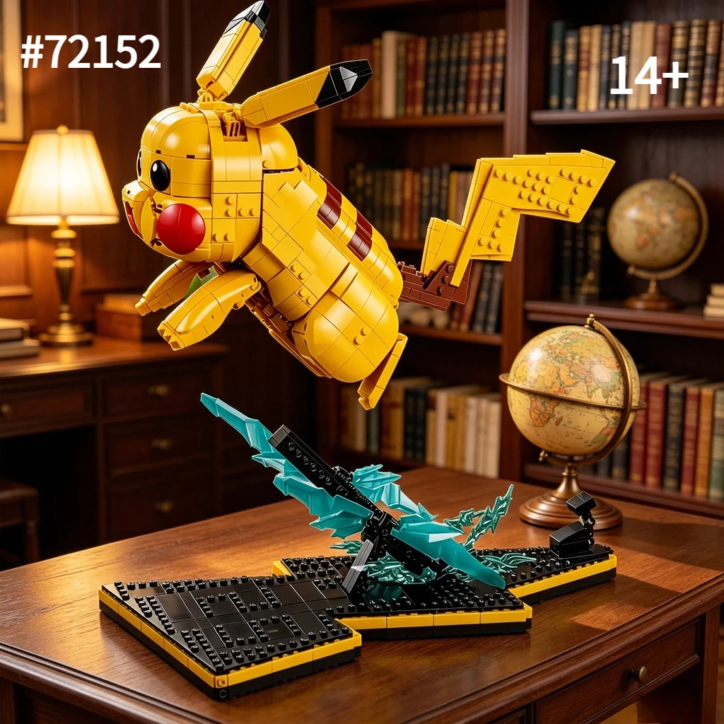 Pikachu Construction 72152 Building Blocks Kit Compatible With Legoed Particles Suitable For Christmas Birthday Gifts 2050 Pcs
Pikachu Construction 72152 Building Blocks Kit Compatible With Legoed Particles Suitable For Christmas Birthday Gifts 2050 Pcs