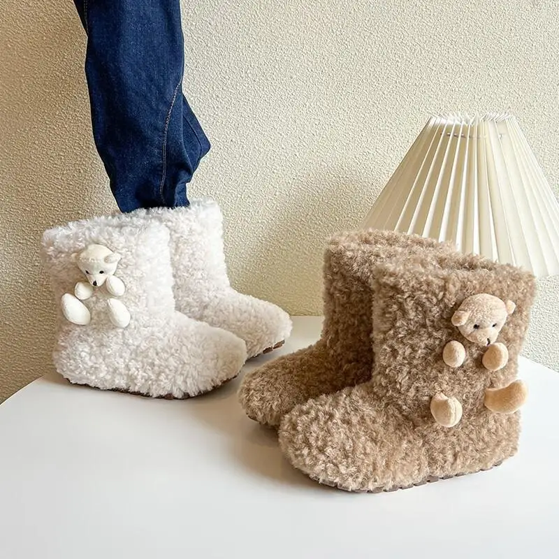 Kawaii Casual Shoe Fashion Childrens Shoes Girls Cartoon Plush Furry Boots Winter Warm Fleece Lined Thickened Casual Short Boots
Kawaii Casual Shoe Fashion Childrens Shoes Girls Cartoon Plush Furry Boots Winter Warm Fleece Lined Thickened Casual Short Boots